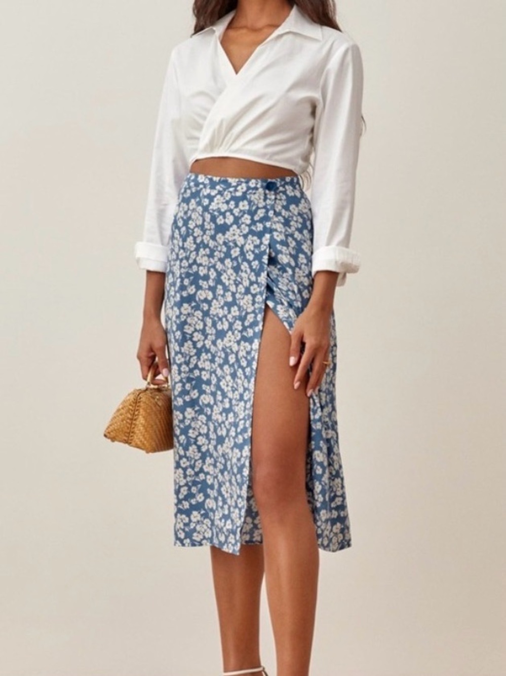 Reformation Wrap Skirt - Picture 3 of 9